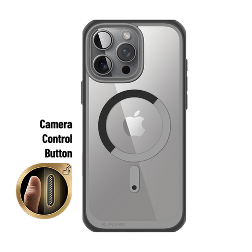 iPhone 16 Pro 6.3 inch Unicorn Beetle MAG Slim Clear MagSafe Camera Control Button Case(open box)-Gray