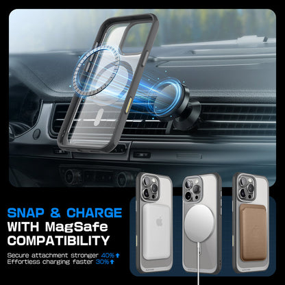 iPhone 16 Pro 6.3 inch Unicorn Beetle MAG Slim Clear MagSafe Camera Control Button Case(open box)-Gray