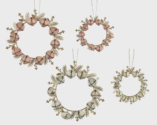 Iron Bell Wreath Decoration