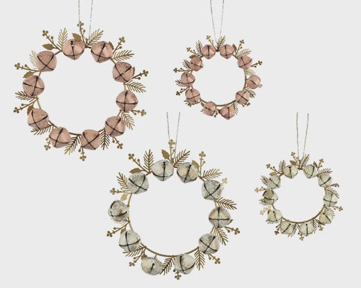 Iron Bell Wreath Decoration