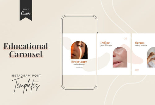 Ladystrategist Isla Educational 6-Page Carousel Canva Template instagram canva templates social media templates etsy free canva templates