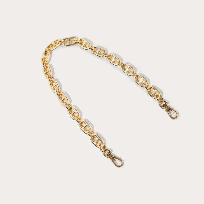 Isla Wristlet Strap - Gold/Gold