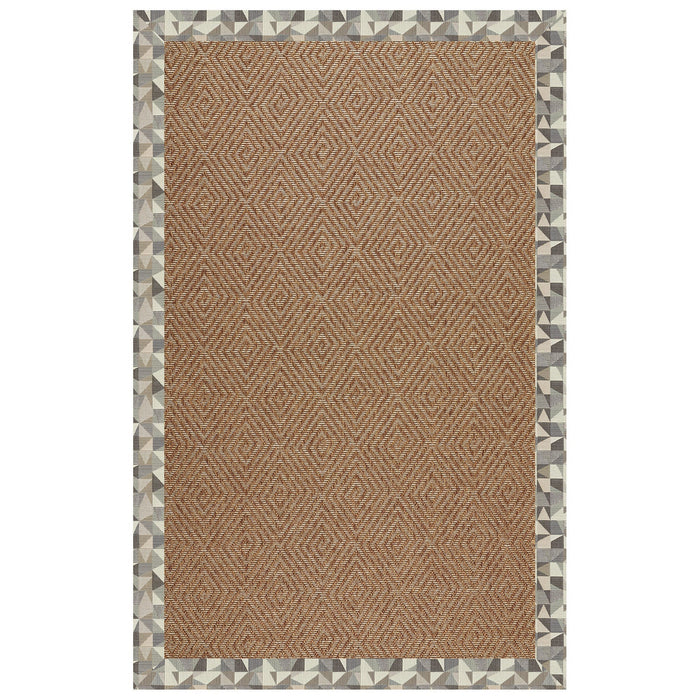 Islamorada-Diamond Geo Bronze Indoor/Outdoor Bordere Rectangle image