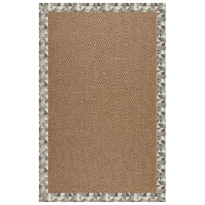 Islamorada-Diamond Geo Bronze Indoor/Outdoor Bordere Rectangle image