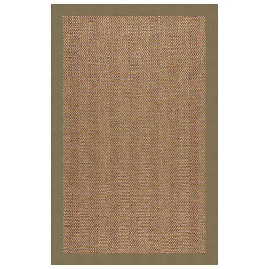 Islamorada-Herringbone Classic Sage Indoor/Outdoor Bordere Rectangle image