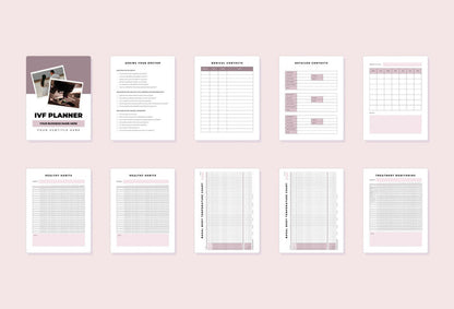 Ladystrategist IVF Planner Canva Template instagram canva templates social media templates etsy free canva templates
