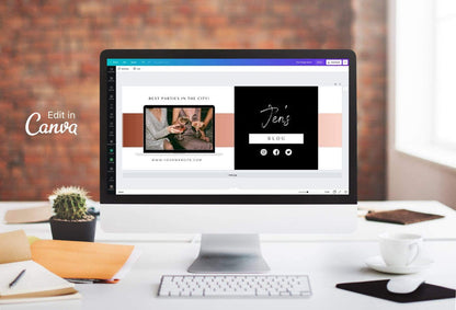 Ladystrategist Jens Facebook Cover Canva Template instagram canva templates social media templates etsy free canva templates