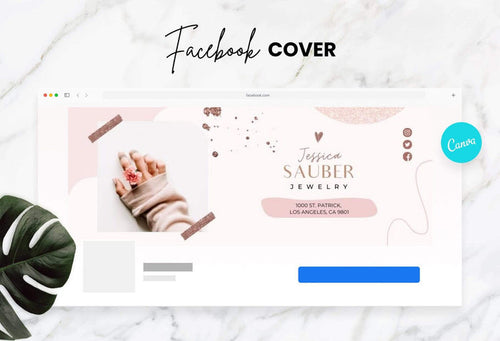 Ladystrategist Jessica Facebook Cover Canva Template instagram canva templates social media templates etsy free canva templates