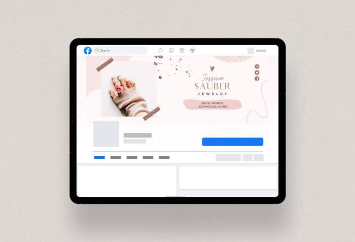 Ladystrategist Jessica Facebook Cover Canva Template instagram canva templates social media templates etsy free canva templates