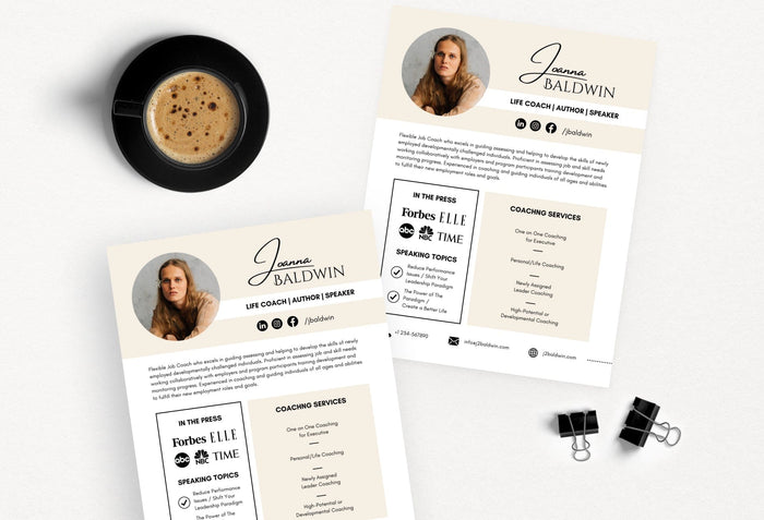 Ladystrategist Joanna Speaker Sheet Canva Template instagram canva templates social media templates etsy free canva templates