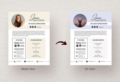 Ladystrategist Joanna Speaker Sheet Canva Template instagram canva templates social media templates etsy free canva templates