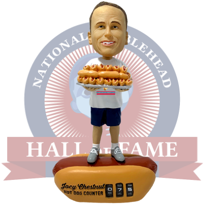 Joey Chestnut Hot Dog Counter Bobblehead (Presale)