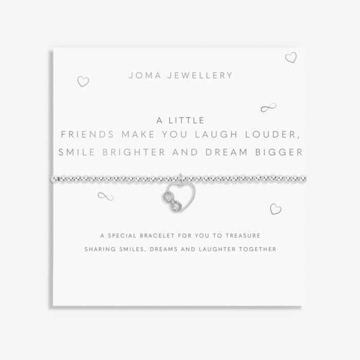 Joma A Little - Friends Make You Laugh Louder Silver Bracelet
