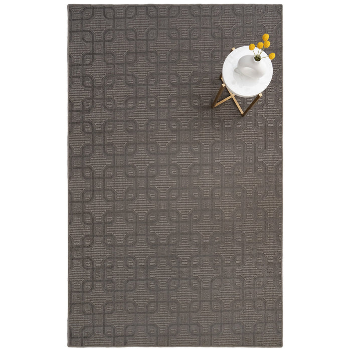 Julian Graphite Machine Woven Rug Rectangle image