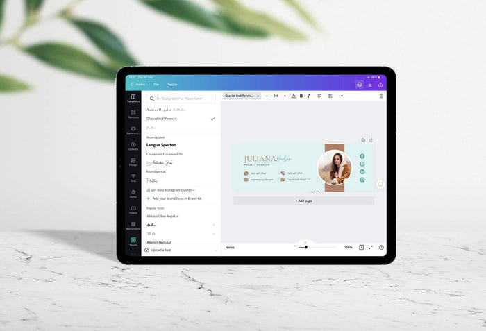 Ladystrategist Juliana Email Signature Template Editable Canva Template Rose Gold instagram canva templates social media templates etsy free canva templates