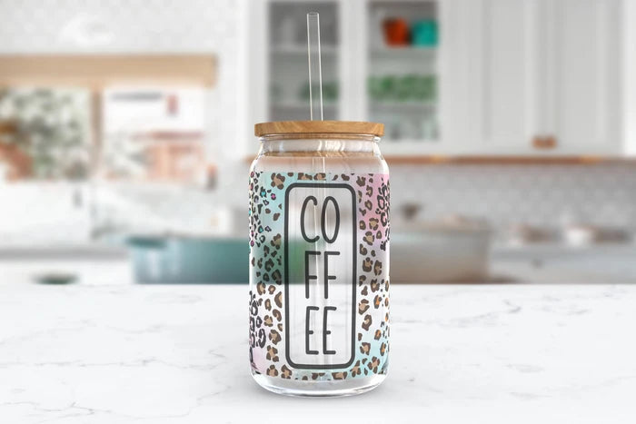 Jungle Java | 16 oz Glass Tumbler
