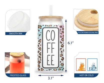 Jungle Java | 16 oz Glass Tumbler
