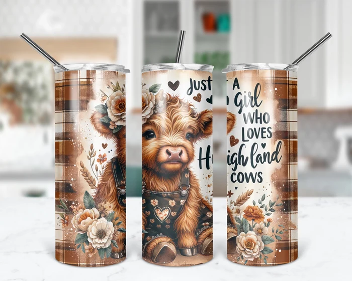 Just A Girl Who Loves Cows – Highland Cow | 20 oz Tumbler