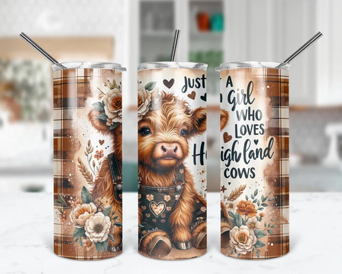 Just A Girl Who Loves Cows – Highland Cow | 20 oz Tumbler