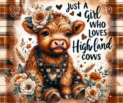 Just A Girl Who Loves Cows – Highland Cow | 20 oz Tumbler