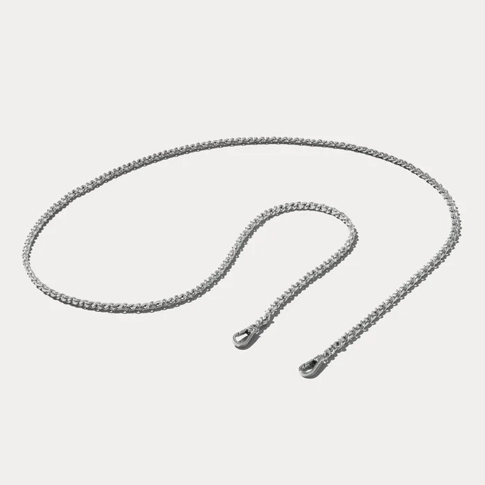 Kaia Crossbody Strap - Silver/Silver