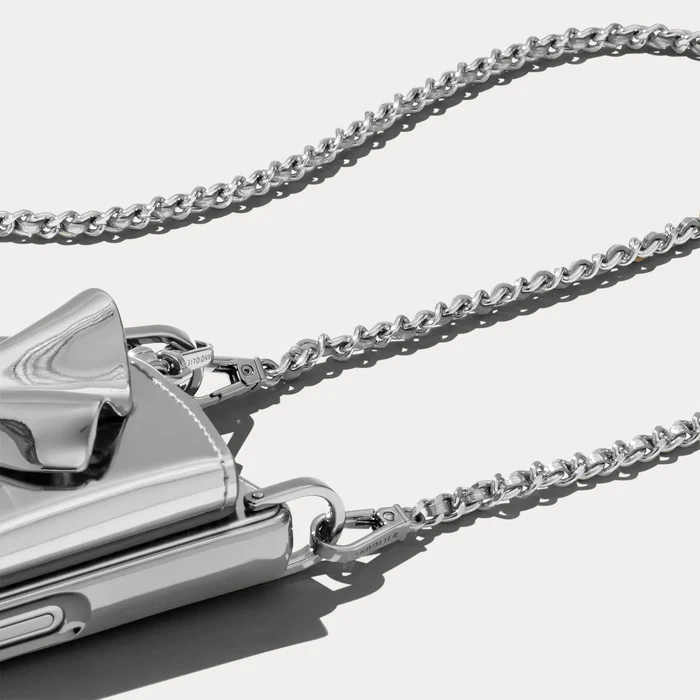 Kaia Crossbody Strap - Silver/Silver