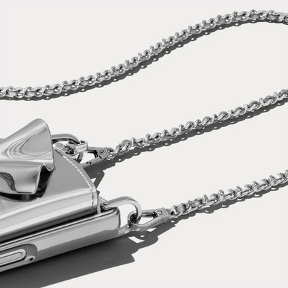 Kaia Crossbody Strap - Silver/Silver