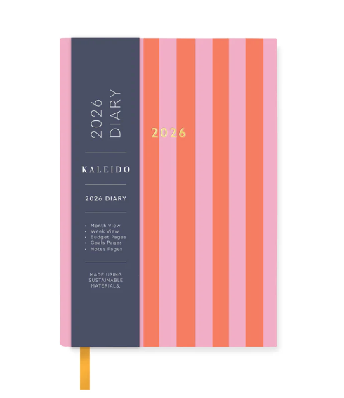 Kaleido 2026 Candy Stripe Diary