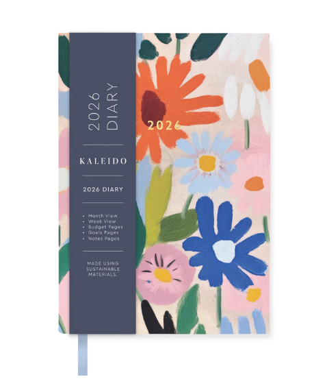 Kaleido 2026 Gouache Floral Diary - A6