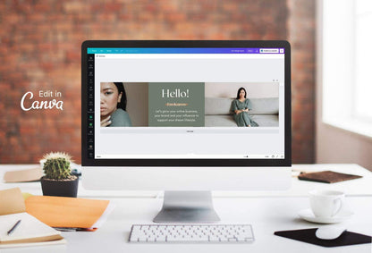 Ladystrategist Karen Linked In Banner Canva Template instagram canva templates social media templates etsy free canva templates