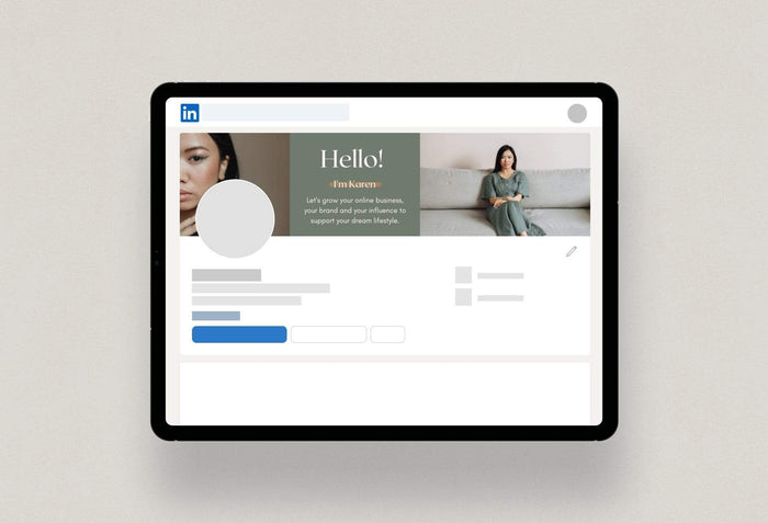 Ladystrategist Karen Linked In Banner Canva Template instagram canva templates social media templates etsy free canva templates