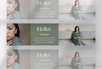 Ladystrategist Karen Linked In Banner Canva Template instagram canva templates social media templates etsy free canva templates
