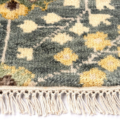 Kerrington-Eisley Robin's Egg Hand Knotted Rug Rectangle image