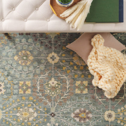 Kerrington-Eisley Robin's Egg Hand Knotted Rug Rectangle image
