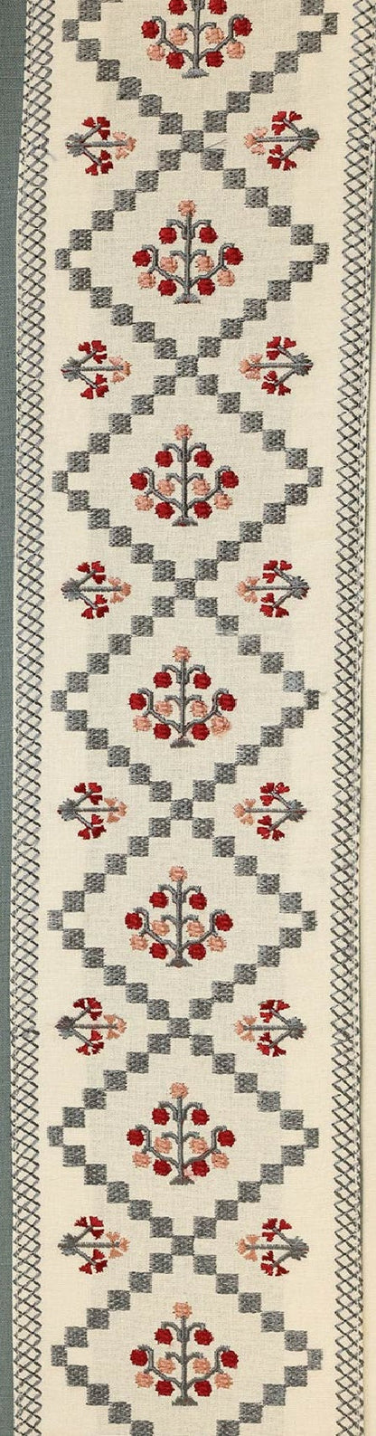 Ketaki Blue | 100% Cotton Embroidered | Trim