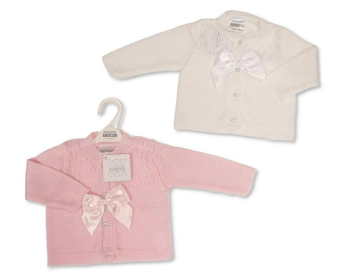 Knitted Baby Girls Cardigan with Bow (PK6) (0-9m) BW-10-1015_09