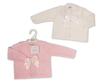 Knitted Baby Girls Cardigan with Bow (PK6) (0-9m) BW-10-1015_09