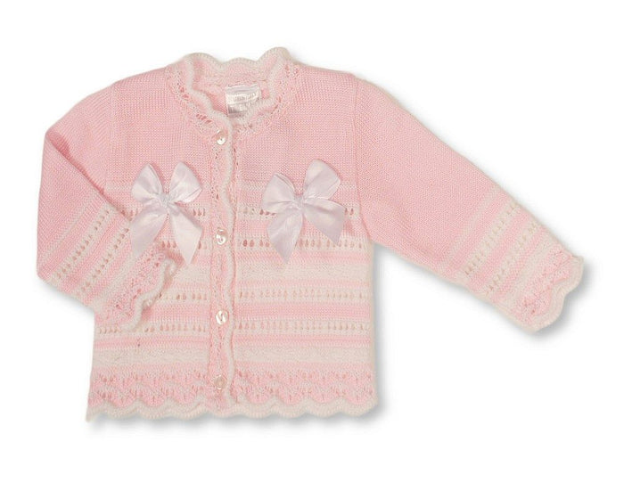Knitted Baby Girls Cardigan with Bows - (PK6) (NB-9m) BW-10-1011_09