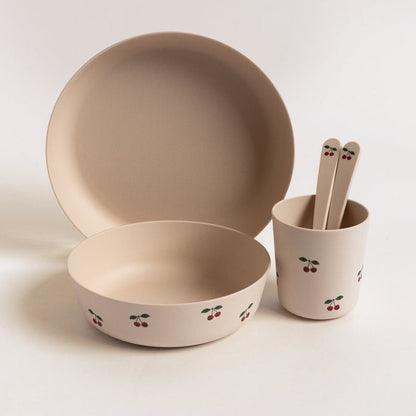 Konges Slojd - PLA Dinner Set - Cherry - Mabel & Fox