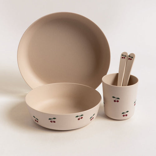 Konges Slojd - PLA Dinner Set - Cherry - Mabel & Fox