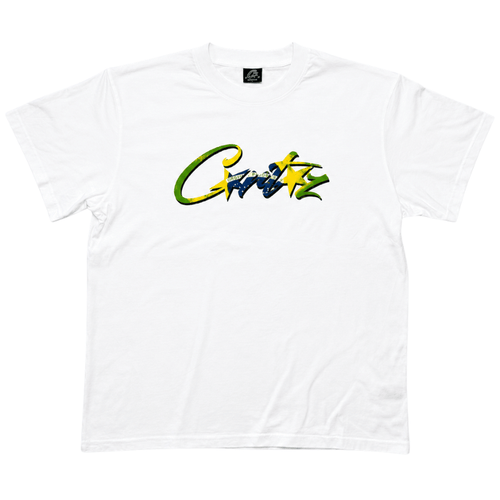 Koszulka Corteiz T-shirt Brazil Tee White M CORTEIZ Koszulki