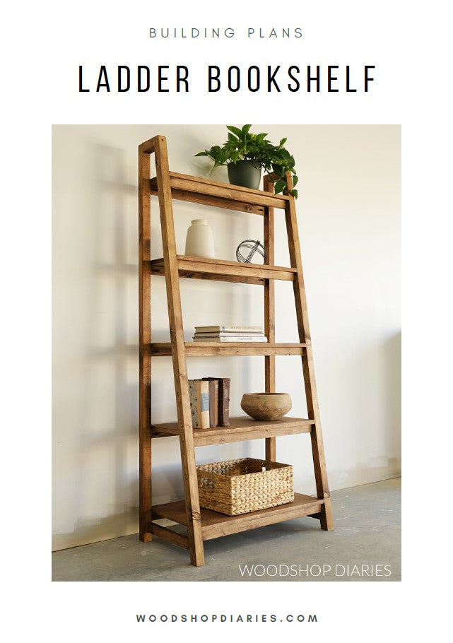 Ladder Bookshelf Plans