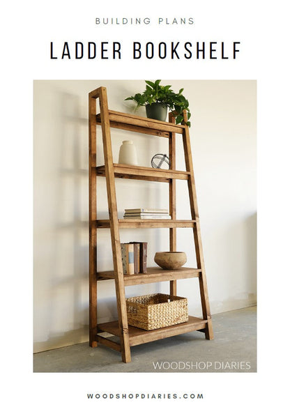 Ladder Bookshelf Plans