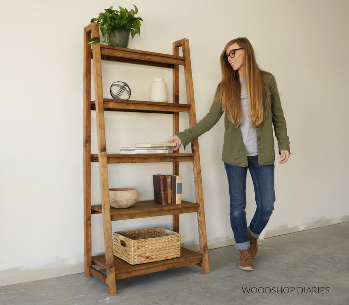 Ladder Bookshelf Plans