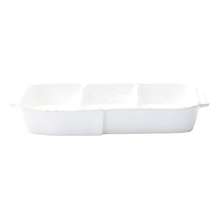 Lastra White Small Three-Part Server