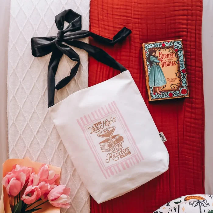 Late Night Reader Bow Tote Bag - Bags