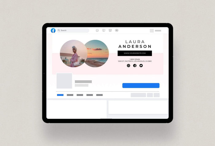 Ladystrategist Laura Facebook Cover Canva Template instagram canva templates social media templates etsy free canva templates