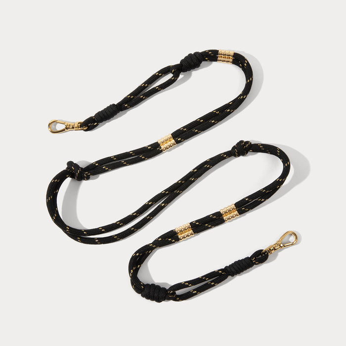 Layla Rope Strap - Black/Gold