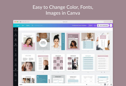 Ladystrategist Lead Magnet Canva Template for Coaches instagram canva templates social media templates etsy free canva templates