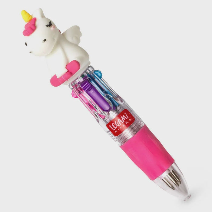 Legami Mini Magic 4-colour Ballpoint Pen - Unicorn